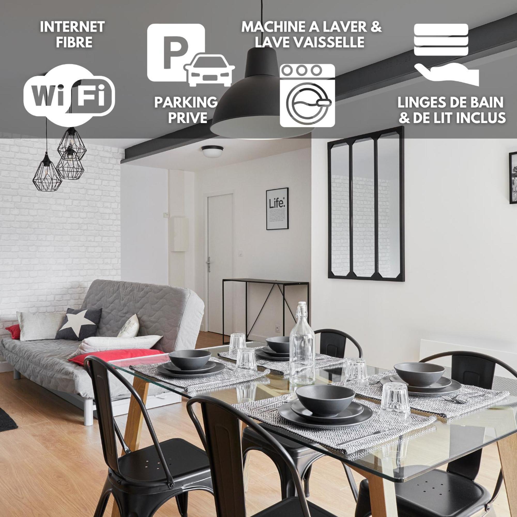 New-York New-York : Fibre Wifi/Linge/Parking Apartamento Châteaubriant Exterior foto